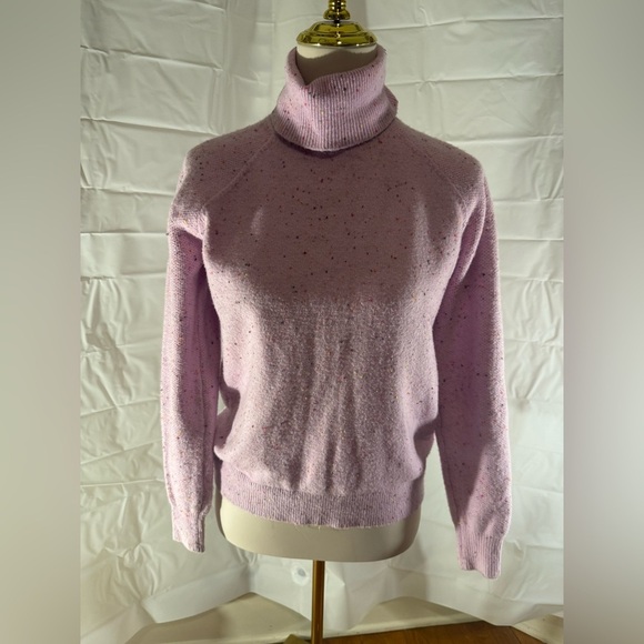 LOFT Dusty Pink Turtleneck Sweater - Picture 1 of 7